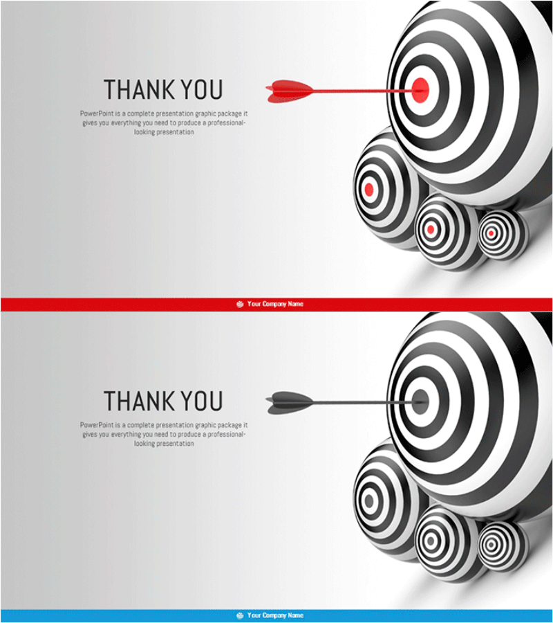 타겟 마케팅 기획서 템플릿 엔딩 표지