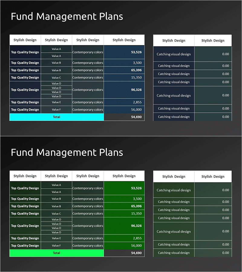 자금 운용 계획표 – 재정의 새로운 비전