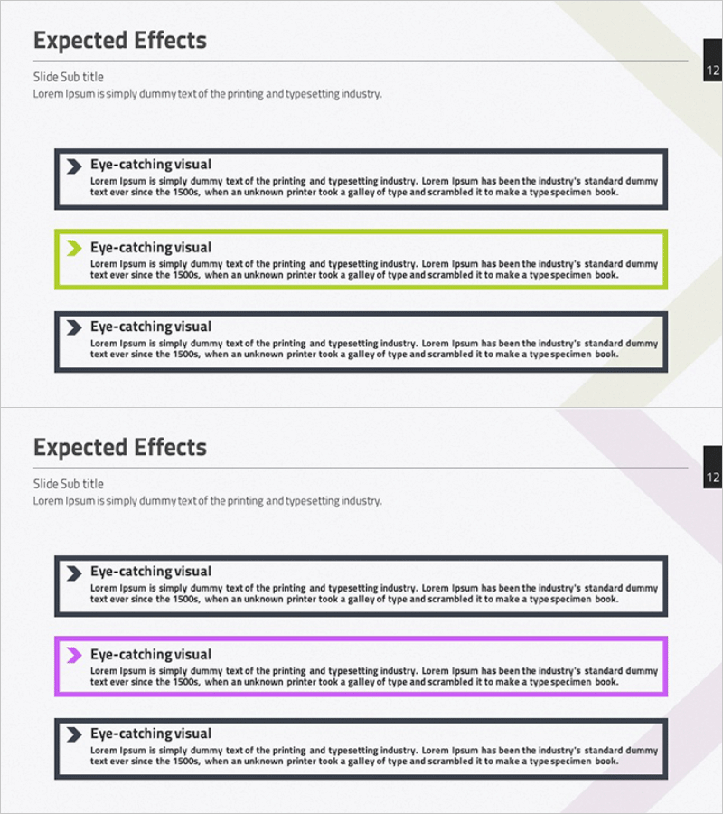 수익전망 및 기대효과를 시각화한 슬라이드
