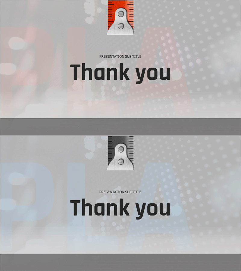 전략적인 마케팅 기획서 템플릿 엔딩 표지