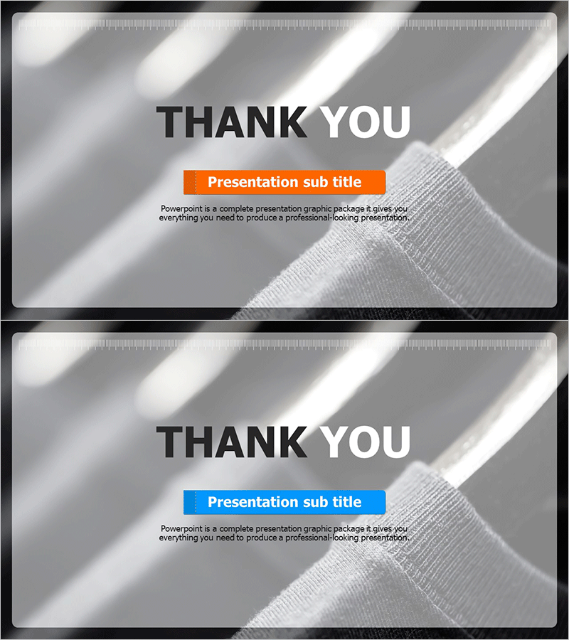 패션 사업계획서 템플릿 엔딩 표지 – 전문성과 세련미