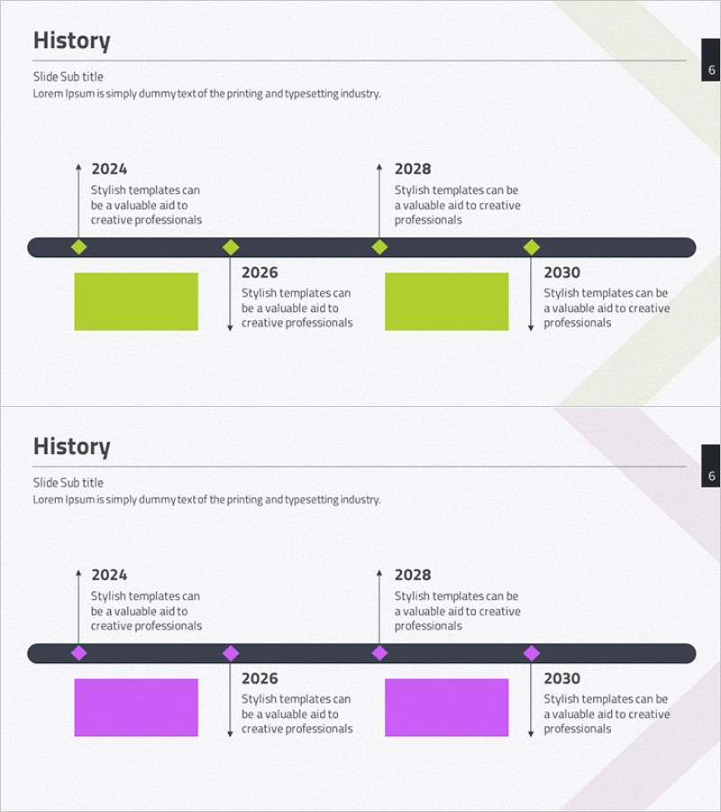 히스토리 다이어그램 - 회사 연혁을 시각화하다