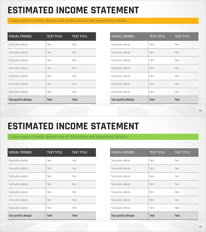 현금흐름표 테이블로 재무 성과 시각화하기