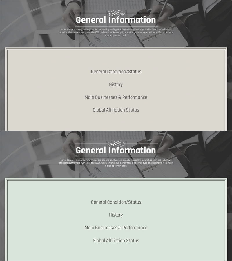 비즈니스 클래식 테마 제안서 간지 – 전문성과 신뢰