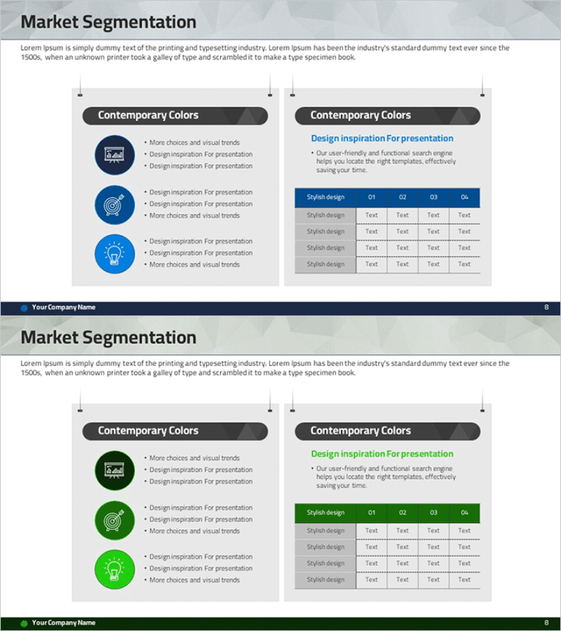 시장 개요 분석 슬라이드 – 데이터와 인사이트를 한눈에
