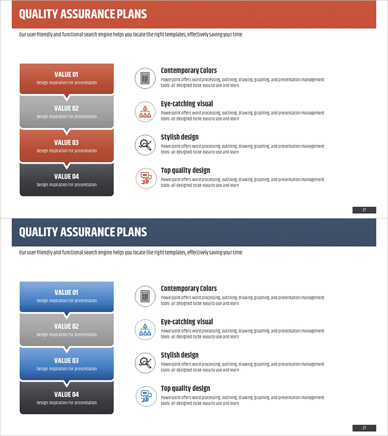 단계별 품질 보증 계획 다이어그램