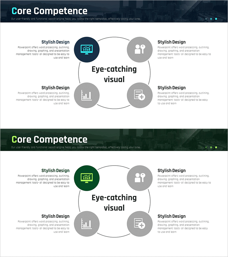 비즈니스 전략 핵심 다이어그램 – 효율적이고 시각적인 구조