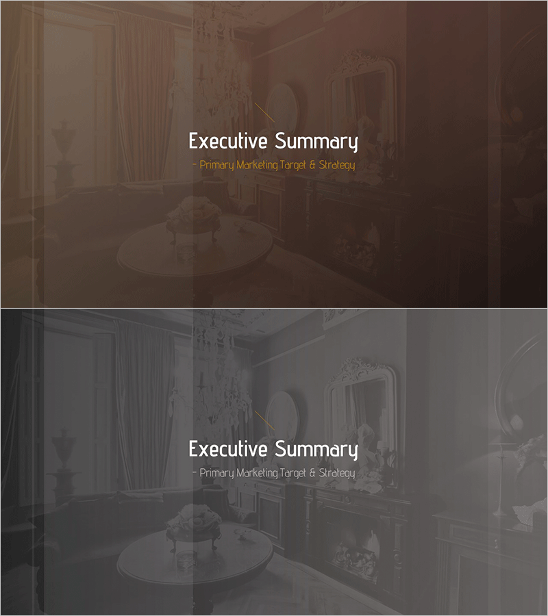 고급 호텔 마케팅 기획서 슬라이드 – 전략적 요약