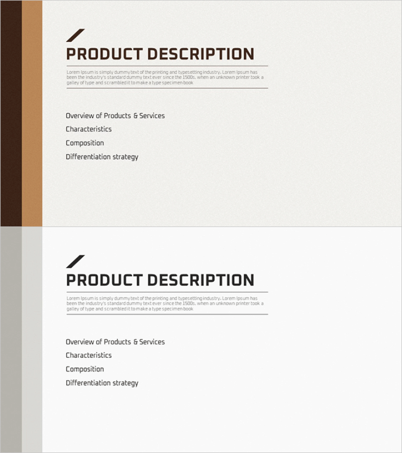 비즈니스 플랜 만년필 테마 템플릿 슬라이드