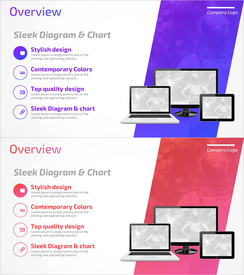 모바일 앱 서비스 사업 개요 – 세련된 다이어그램