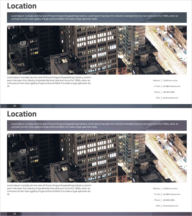 약도 슬라이드 – 회사 위치 설명