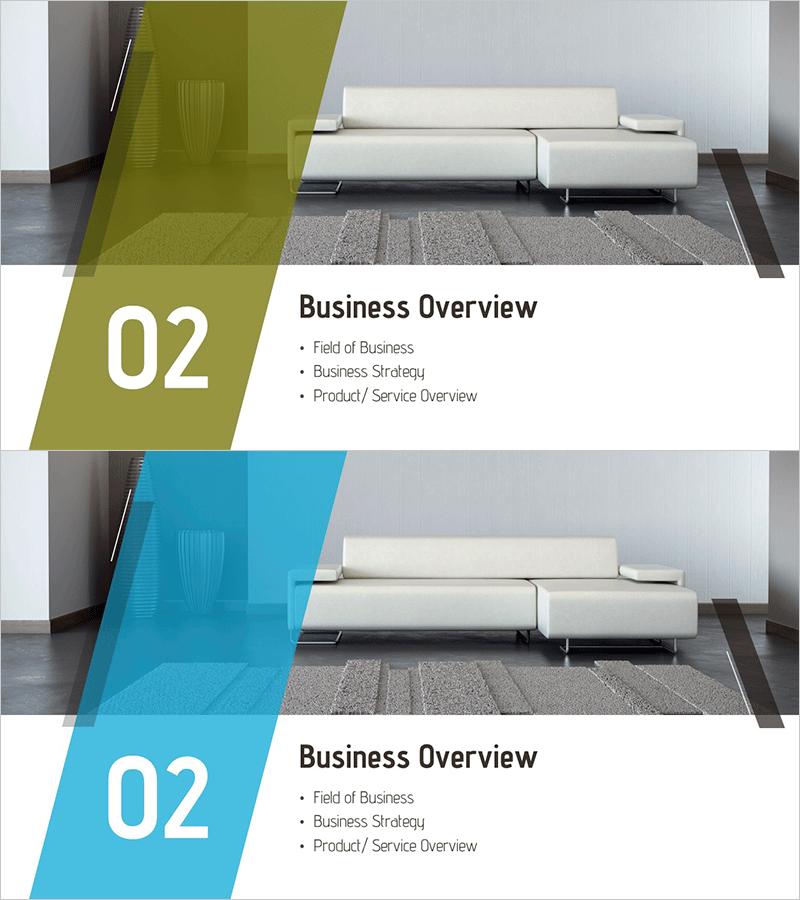 가구 회사 소개 템플릿 – 비즈니스 개요