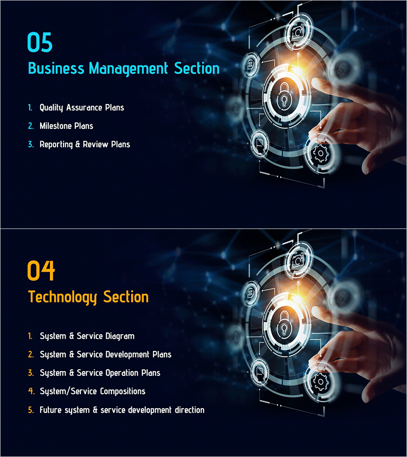 미래 기술 사회 제안서 간지 슬라이드