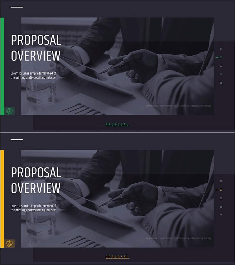 모던 시티 테마 제안서 간지 – 프로포절 개요