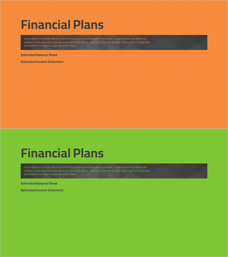 심플 테마 사업계획서 템플릿 간지 - 금융 계획