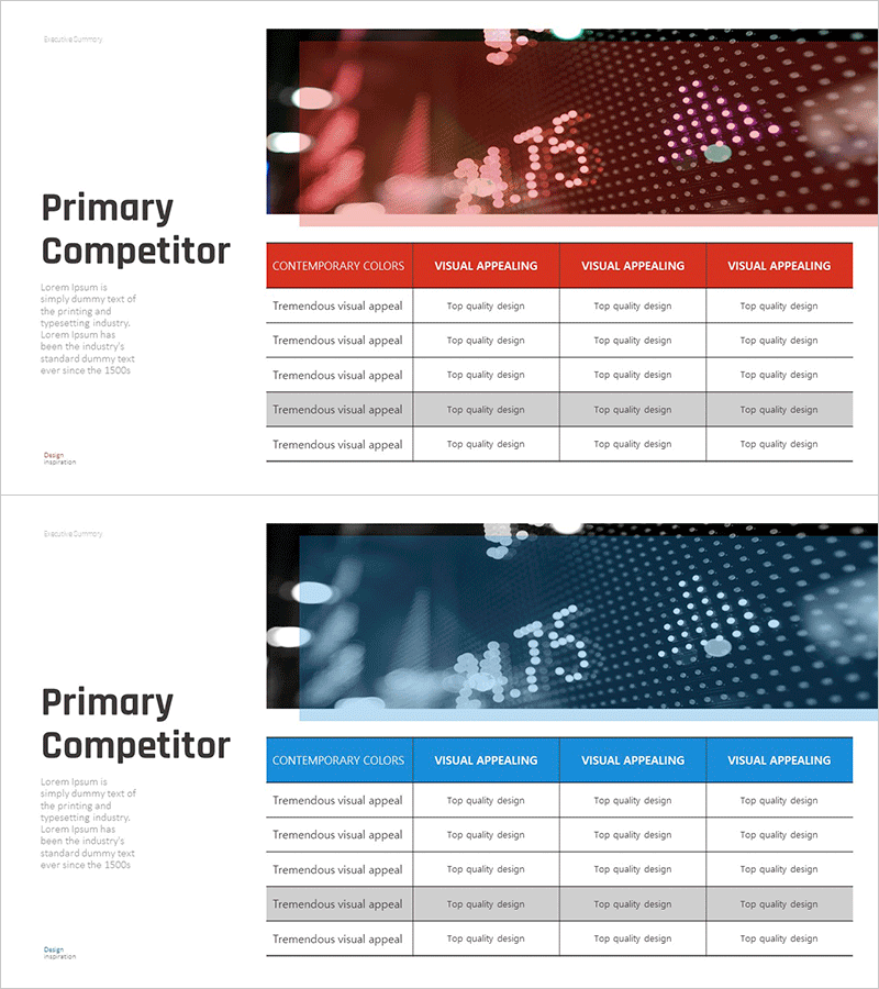 경쟁사 성장 비교 표 – 효과적인 분석 도구