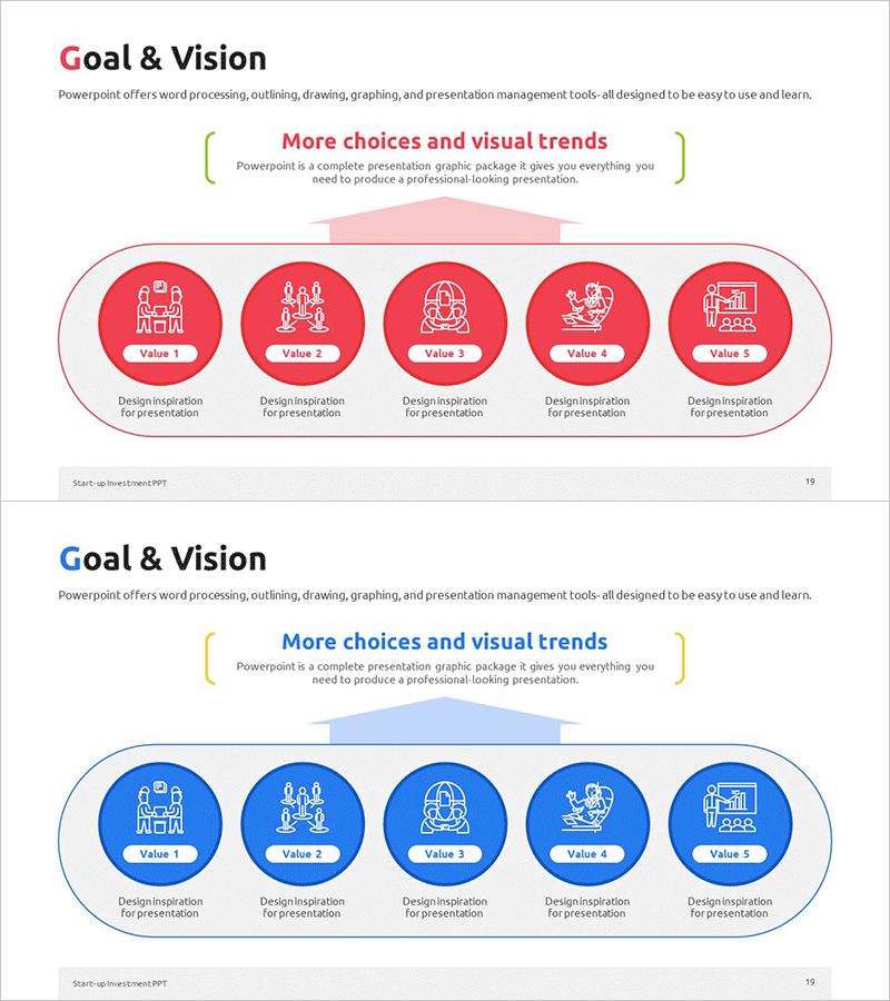 스타트업 비전과 목표 클러스터 다이어그램