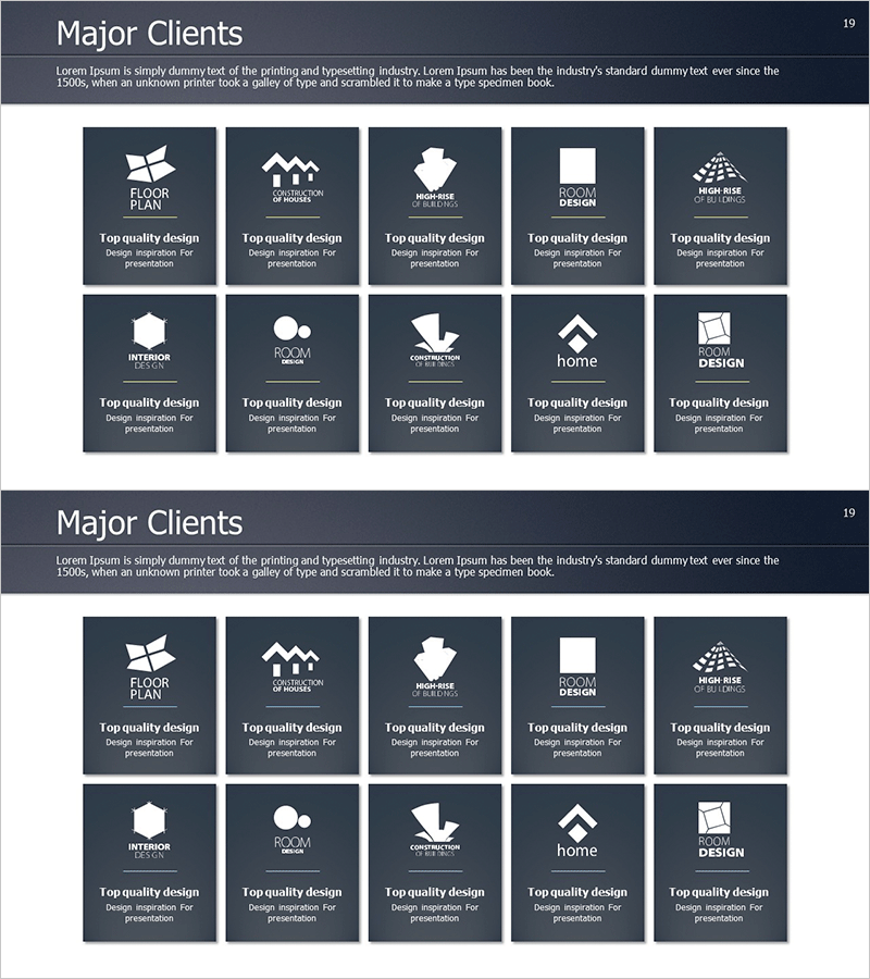 주요 협력사 로고 페이지 – 클러스터 형식