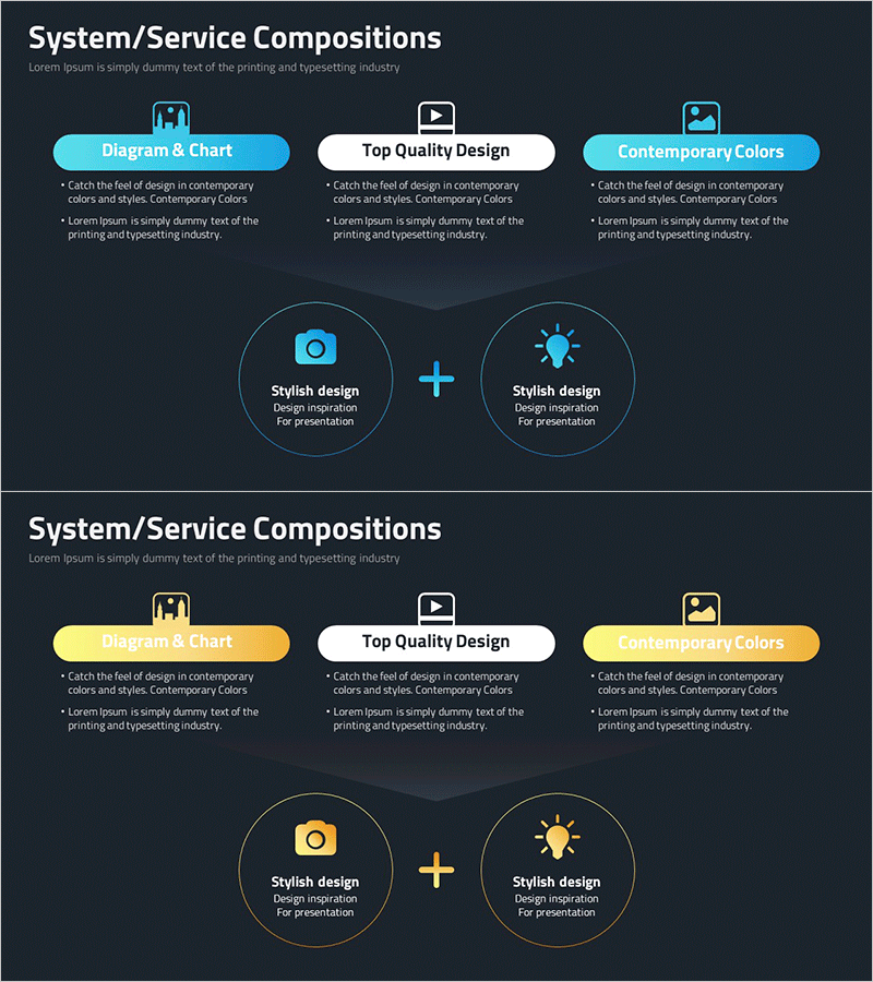 사진 촬영 서비스 구성도를 보여주는 다이어그램 슬라이드