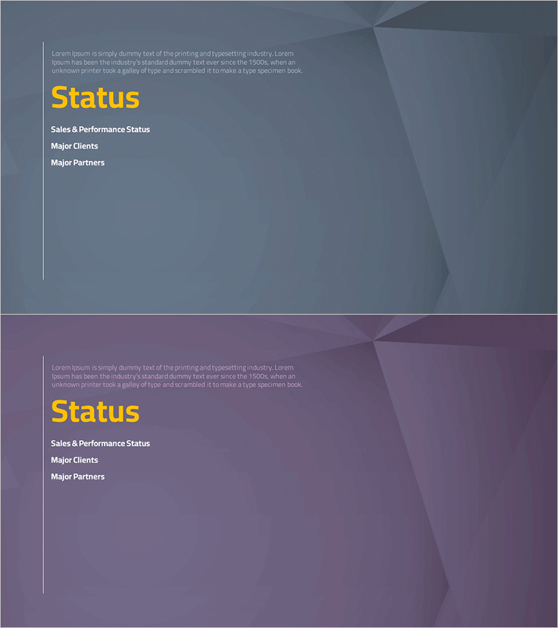 입체 배경 회사소개서 템플릿 간지 – 직관적인 비즈니스 소개