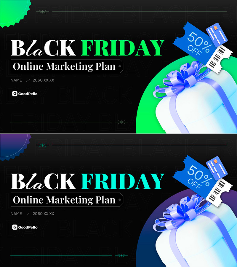 블랙프라이데이 프로모션 기획서 표지