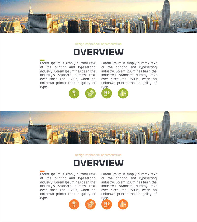 회사 개요 & 배경 소개 슬라이드 – 비즈니스의 기초