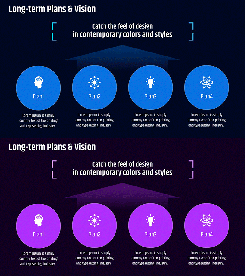 핵심비전 및 목표 설정 다이어그램 – 비즈니스와 성공의 핵심