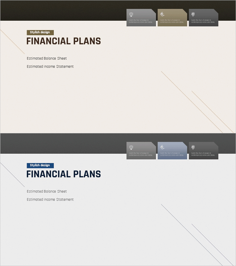 모던 심플 사업계획서 템플릿 간지
