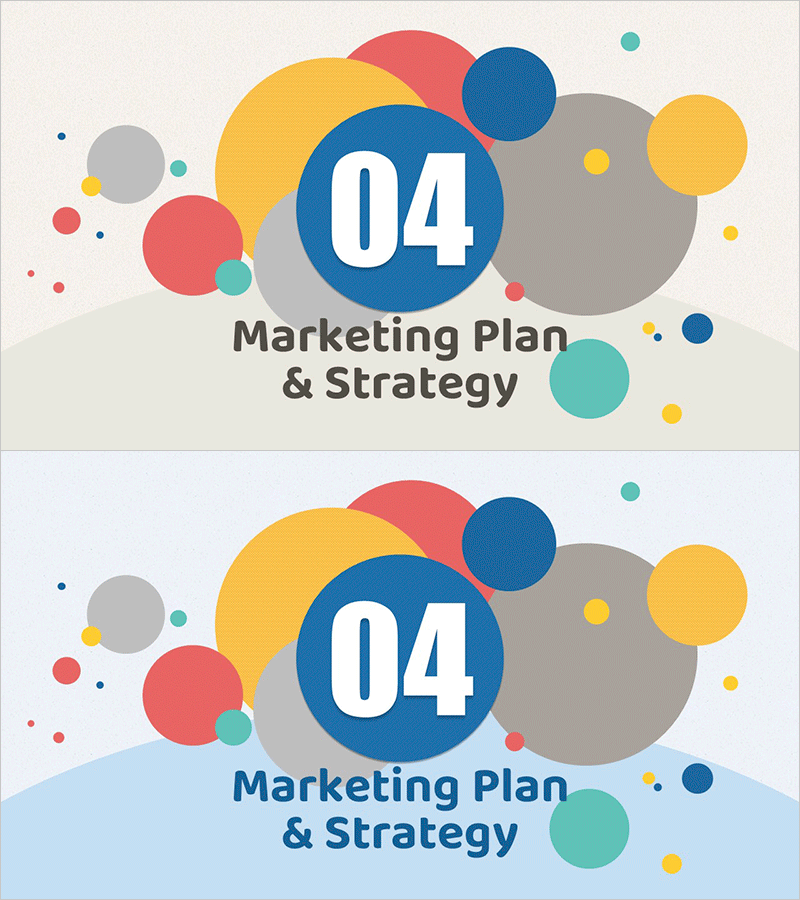 일러스트 원형 테마 마케팅 기획 템플릿 간지 – 시각적 매력과 효과