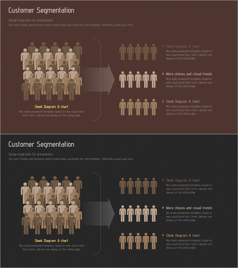 타겟 소비자 분석 및 세분화 다이어그램