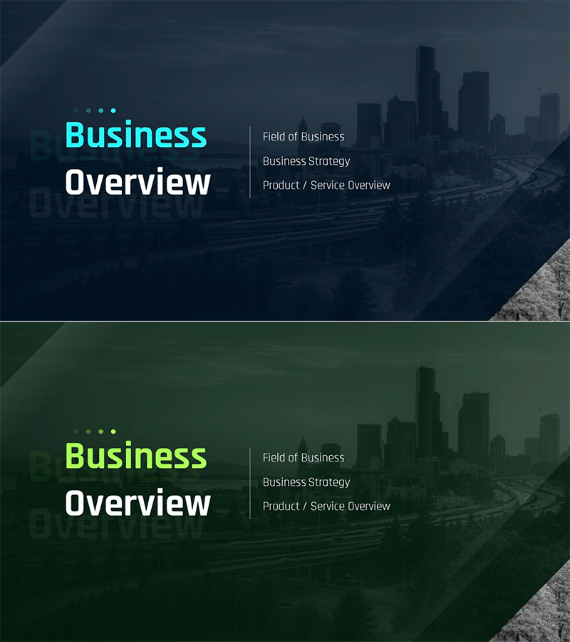 실용적인 회사소개서 템플릿 간지 – 비즈니스 개요
