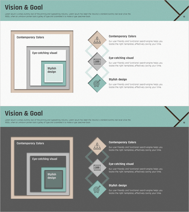 사각 내포 & 다이아몬드 중첩 다이어그램