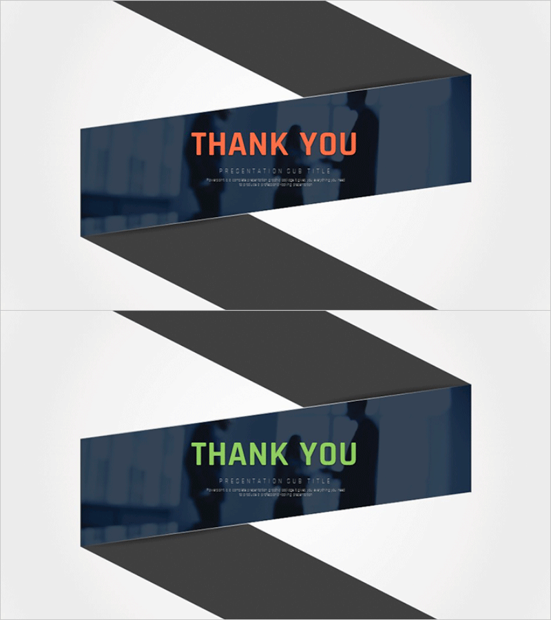 다이나믹 밴드 마케팅 기획서 템플릿 엔딩 표지