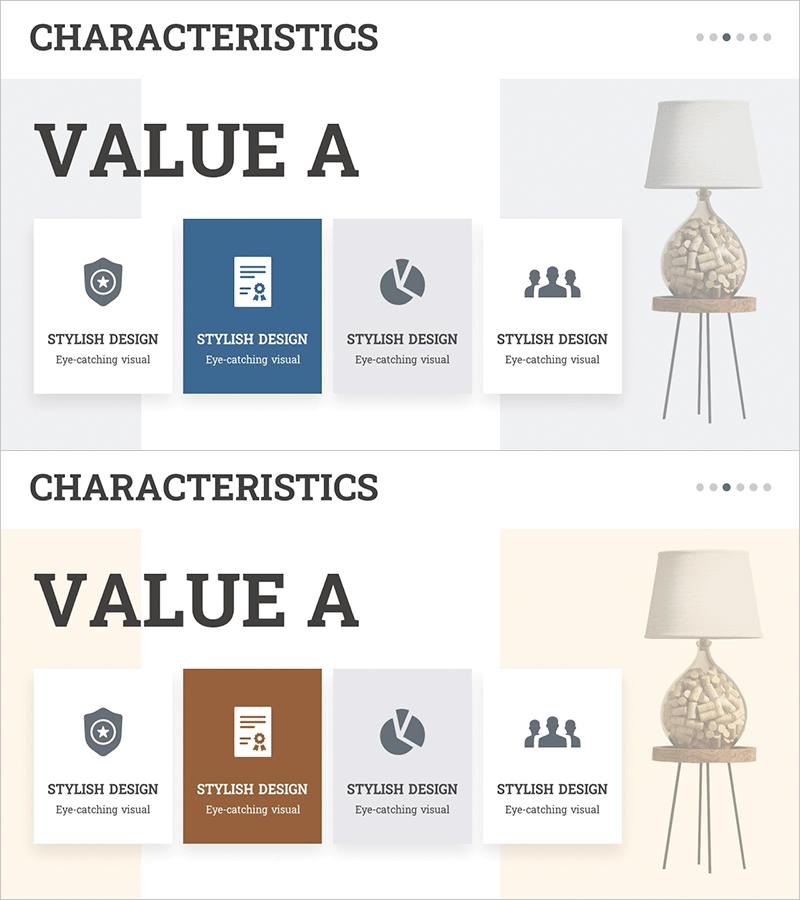 인테리어 서비스 사업비전 슬라이드 - 클러스터 다이어그램