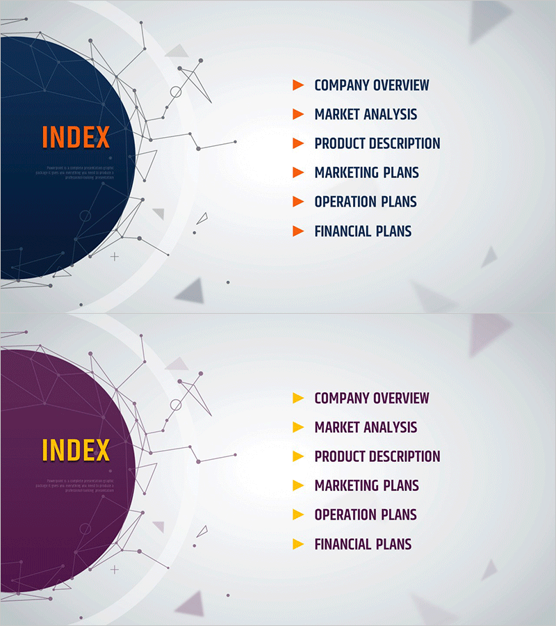 별자리 테마 사업계획서 템플릿 목차