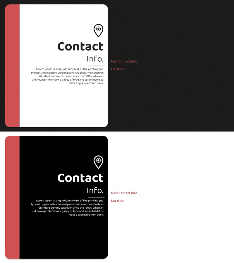 라운드 스퀘어 회사소개 템플릿 간지