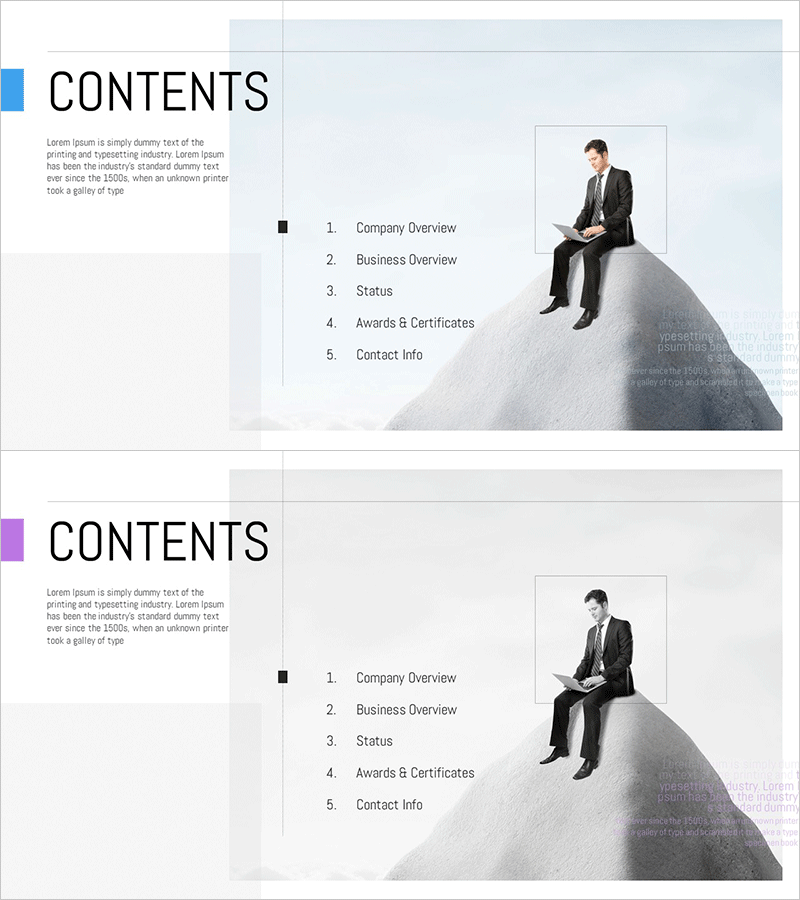 생각하는 회사원 템플릿 목차 - 비즈니스 기획과 전략