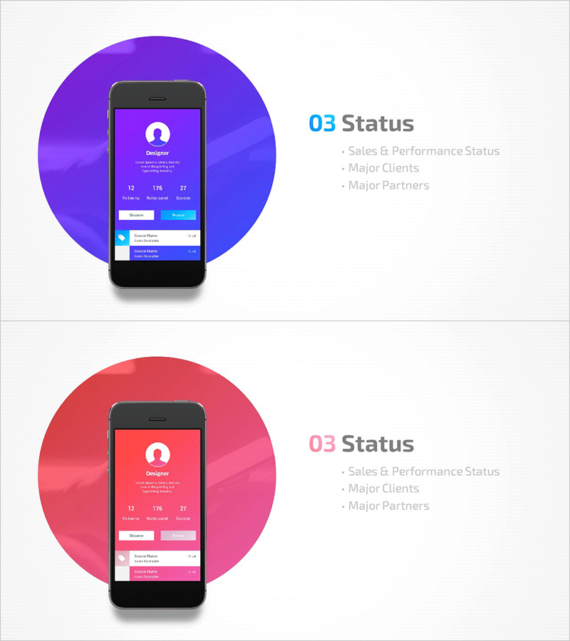 모바일 앱 회사소개서 템플릿 간지 03