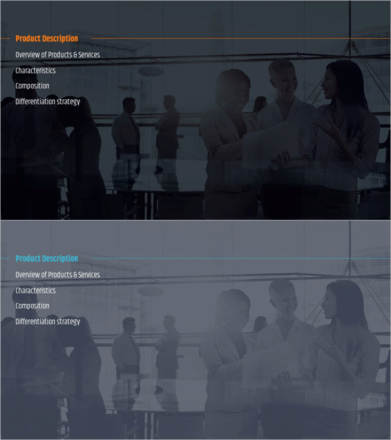 도시 모던 테마 사업계획서 템플릿 간지