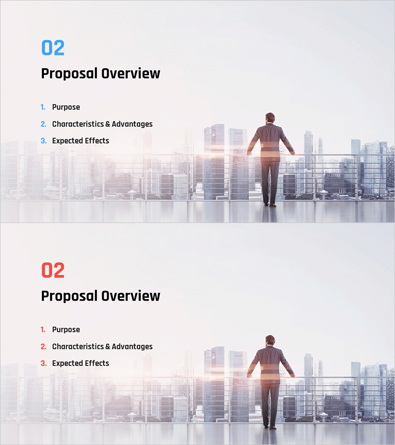 비즈니스 제안서 PPT 템플릿 간지