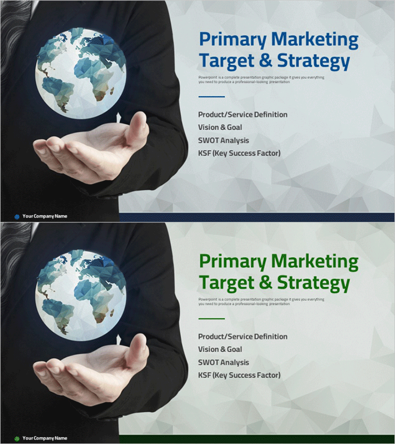 글로벌 사업가의 마케팅 기획서 템플릿 간지