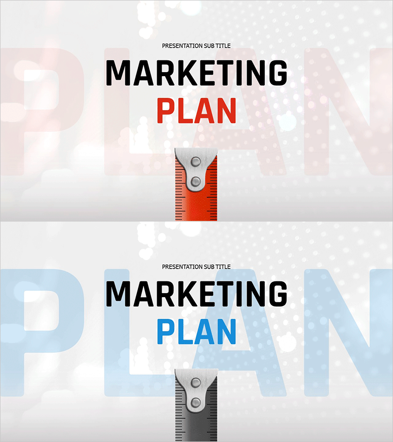 전략적인 마케팅 기획서 템플릿 표지