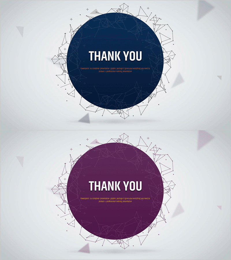 별자리 테마 사업계획서 템플릿 엔딩 표지