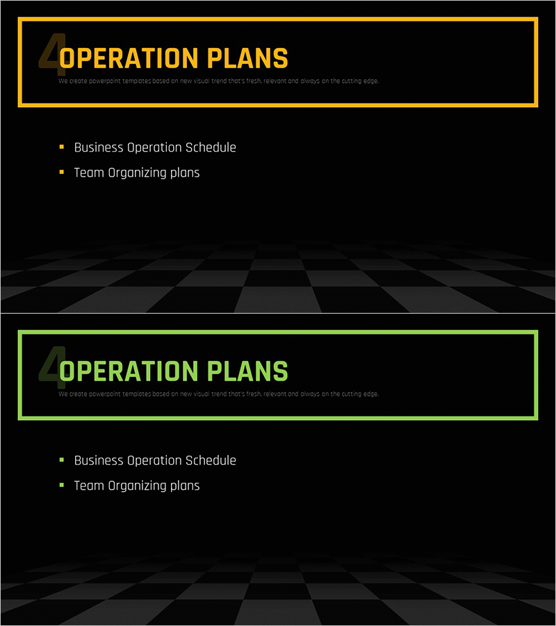 체스 테마 비즈니스 전략 템플릿 간지