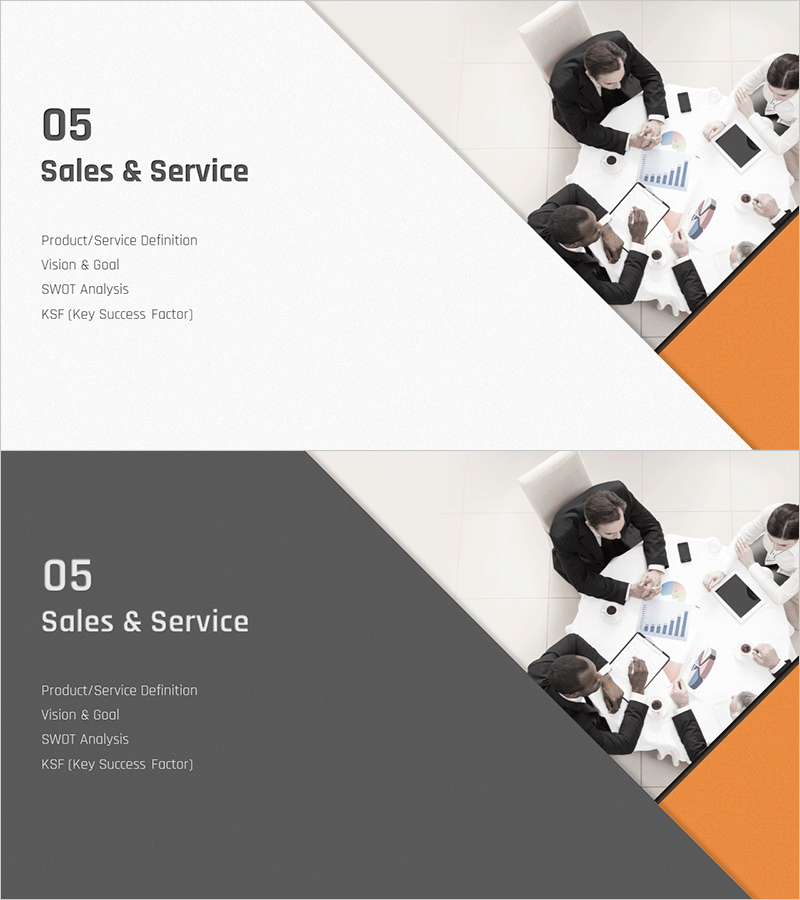 사선 패턴을 활용한 마케팅 계획 템플릿 – 비즈니스 성공 전략