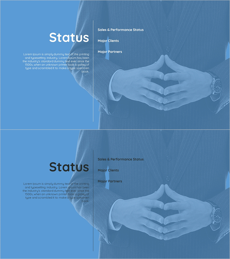 컬러 심플 회사소개서 간지 – 전문성과 신뢰를 담은 디자인