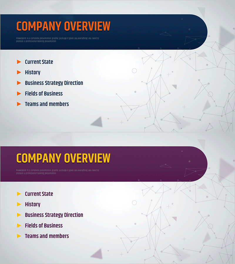 별자리 테마 사업계획서 템플릿 간지