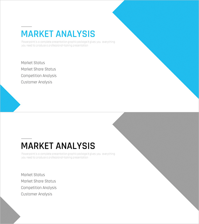 다목적 사업계획서 슬라이드 템플릿 - 시장 분석