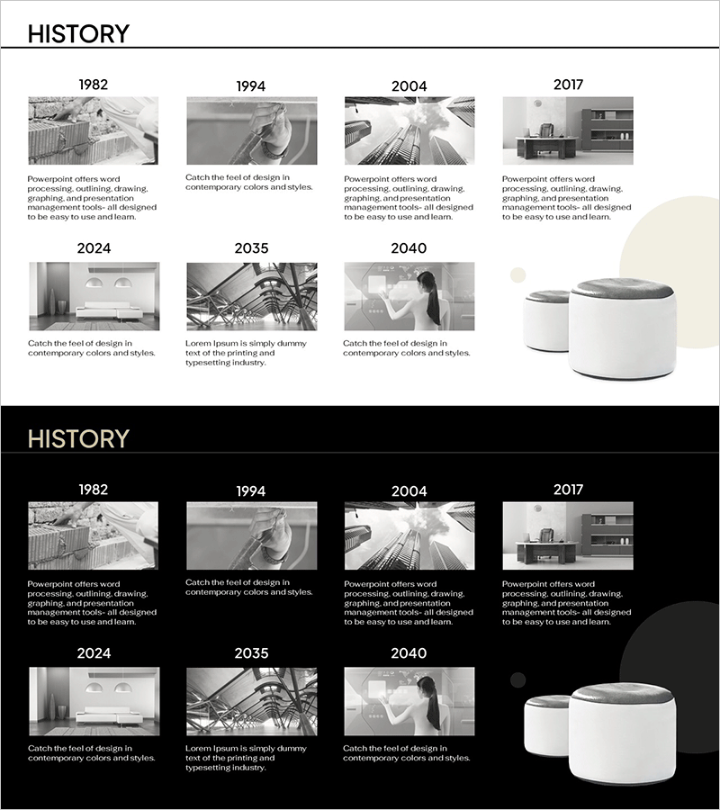 인테리어 회사 창립 및 연혁 - 혁신과 성장
