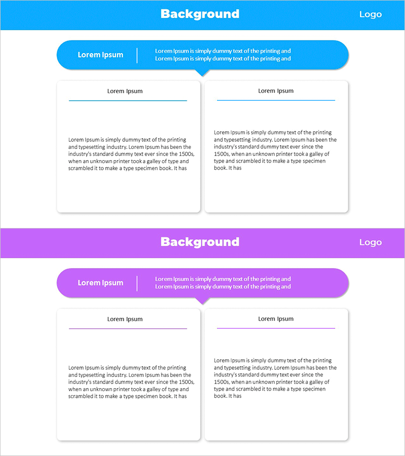 사업 배경 텍스트박스 다이어그램